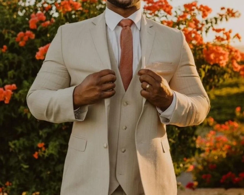 beige suit combinations 1