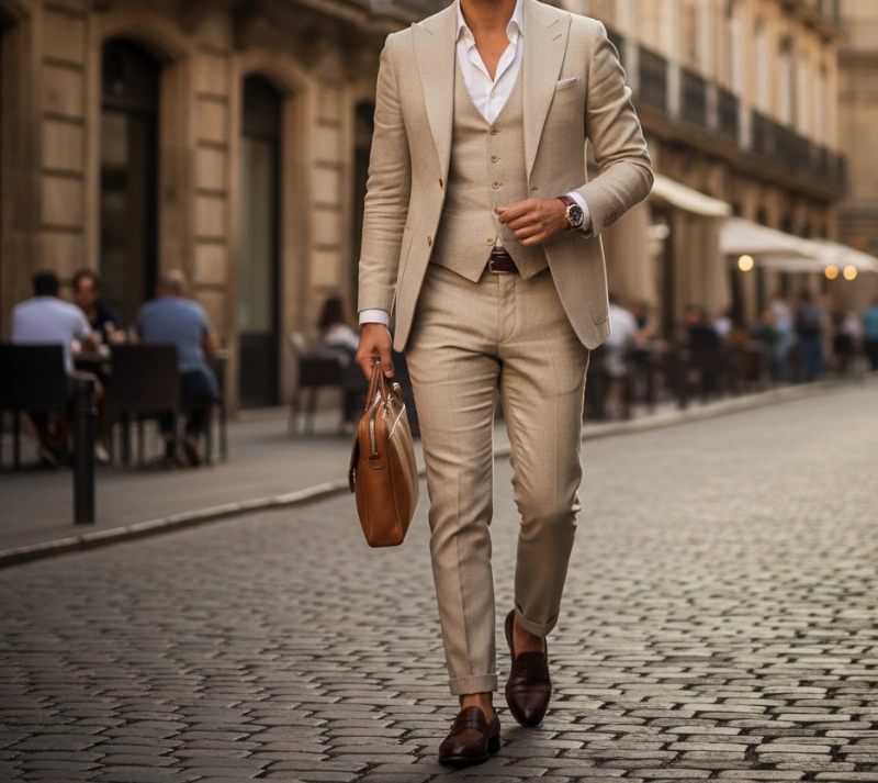 beige suit combinations 10