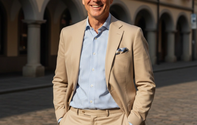 beige suit combinations 6