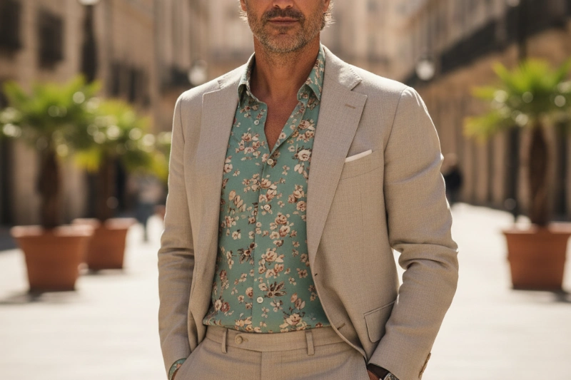 beige suit combinations 7