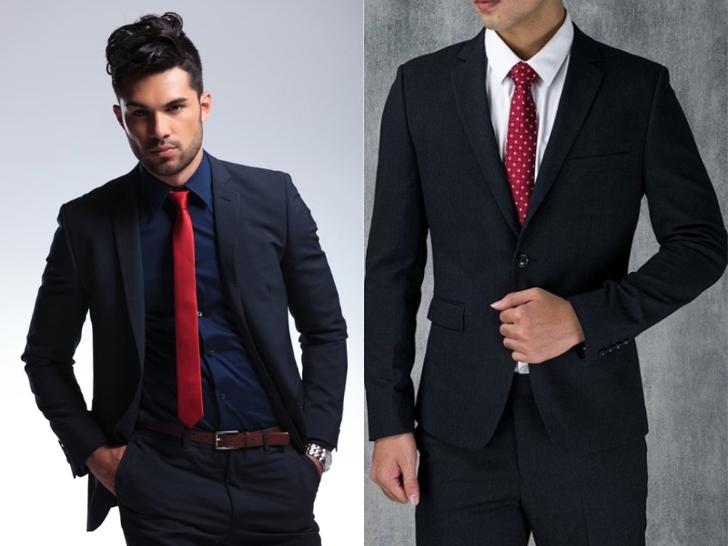 How to Style a Black Suit: 9 Easy Black Suit Combinations 25 black suit combination 13
