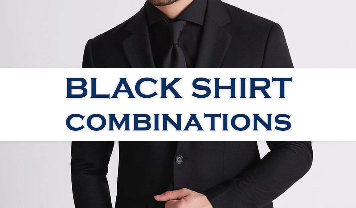 black suit combination
