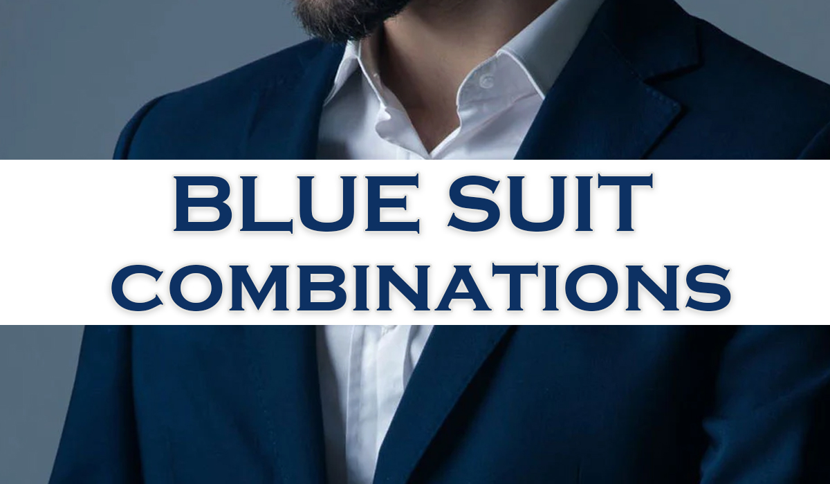 blue suit combinations