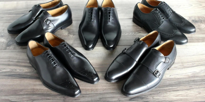 brown suit black shirt 9