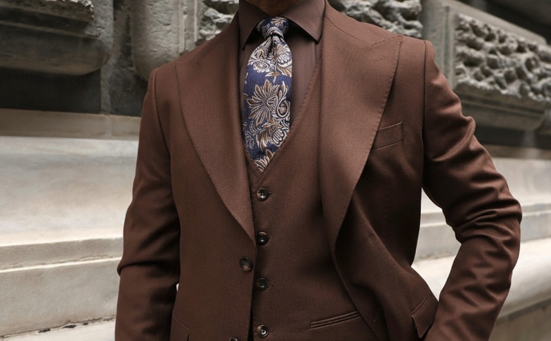brown suit brown shirt 1a1