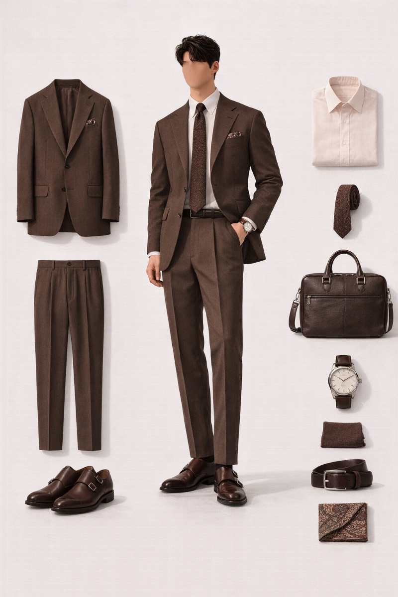 Brown Suit Combinations: How to Style Brown Suit like a Gentleman 38 brown suit combinations f4