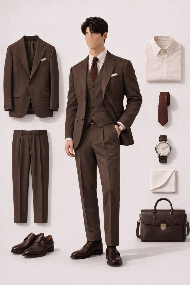 Brown Suit Combinations: How to Style Brown Suit like a Gentleman 52 brown suit combinations f8