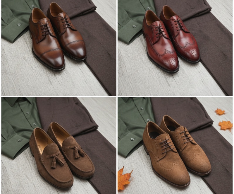 brown suit green shirt 1a6