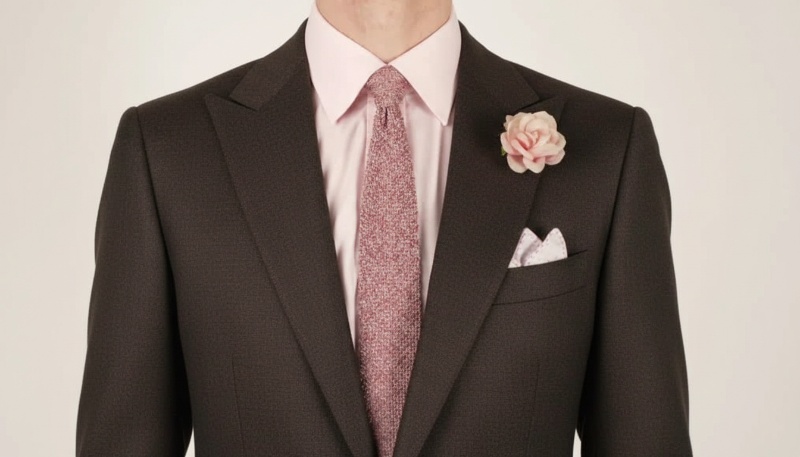 brown suit pink shirt 1d