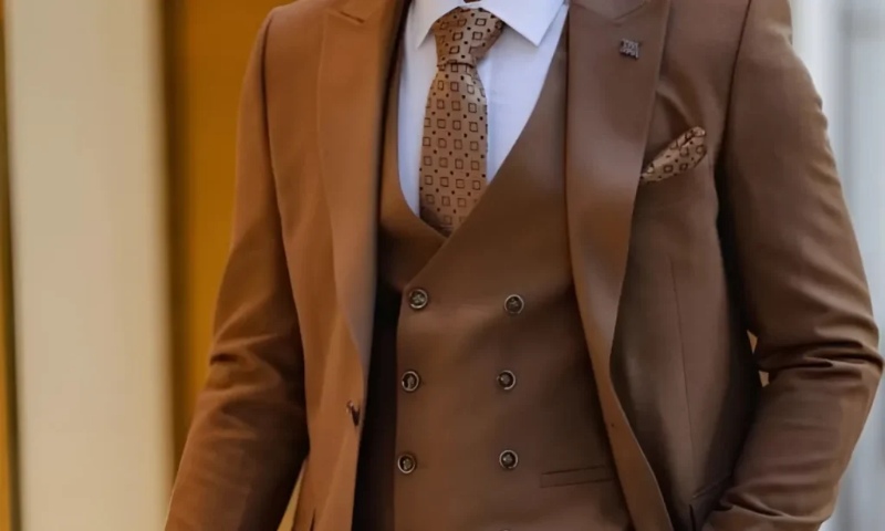 brown suit white shirt 1a1