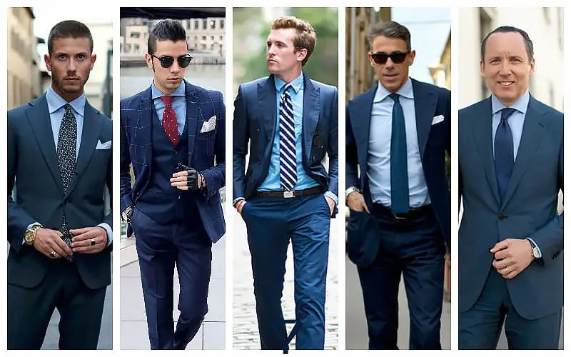 how to style a navy suit 21