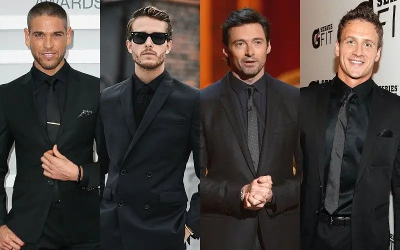 how to wear a black suit 3 1