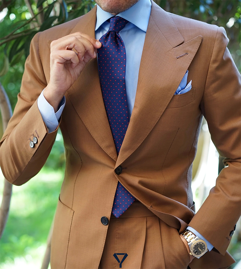 how to wear a brown suit 5