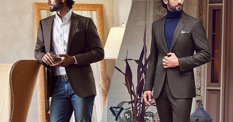 how to wear a brown suit 7