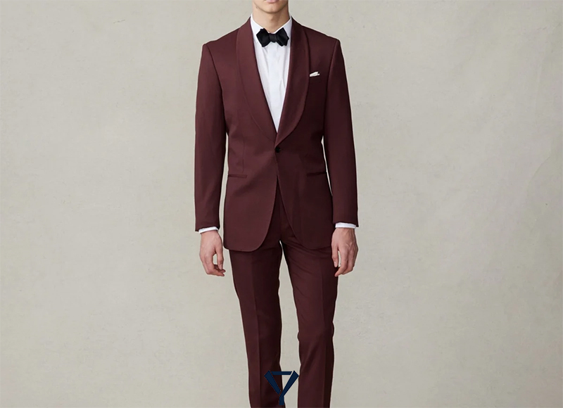 how to wear a burgundy suit 6
