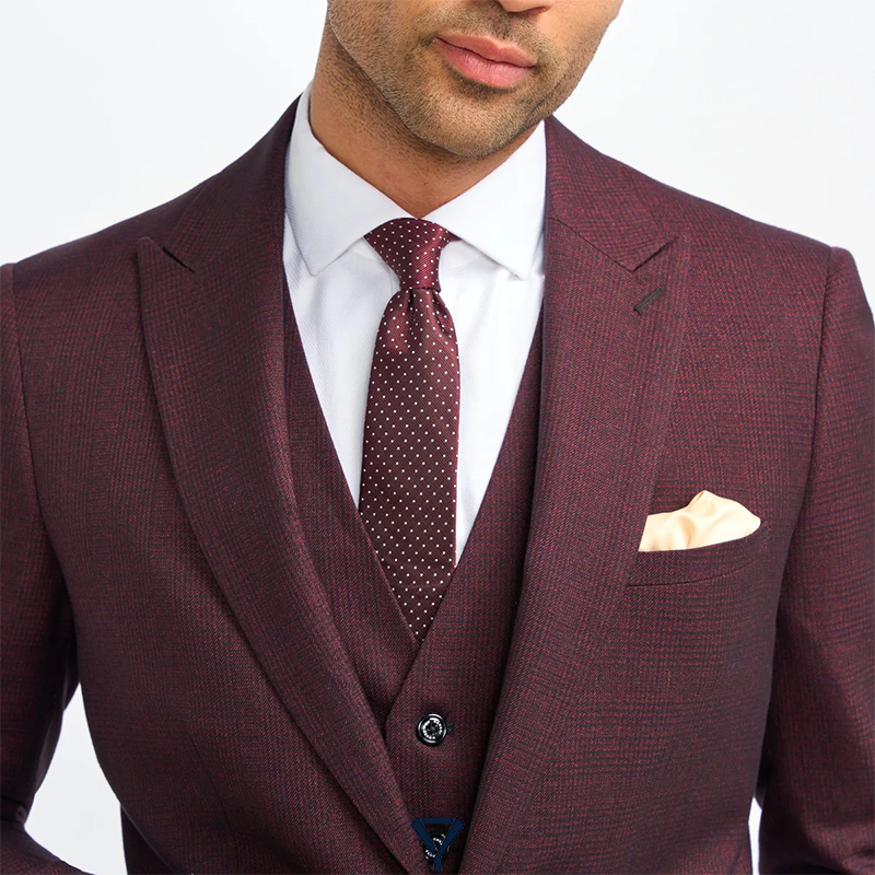 how to wear a burgundy suit 8