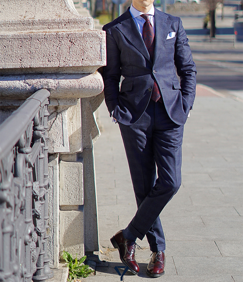 how to wear a suit 38