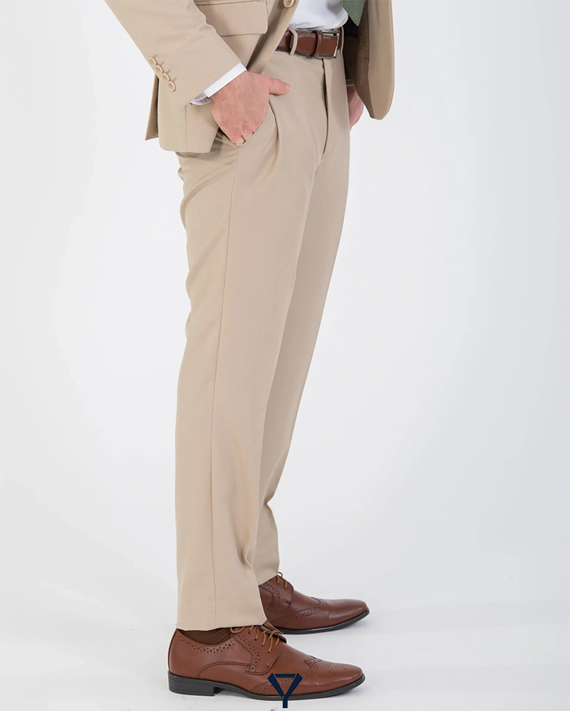 how to wear a tan suit 18