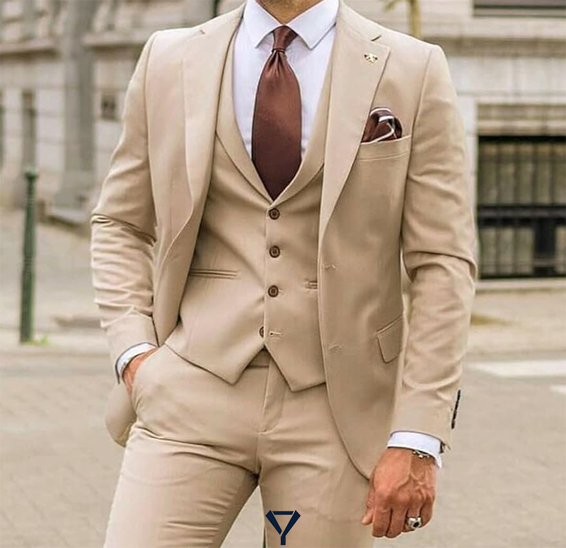 how to wear a tan suit 23