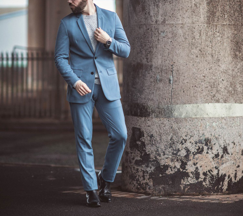 light blue suit combinations 14
