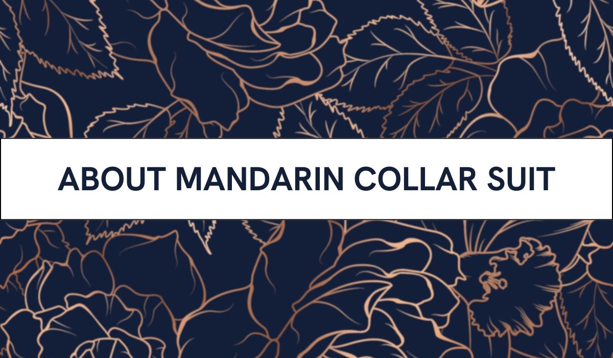 mandarin collar suit