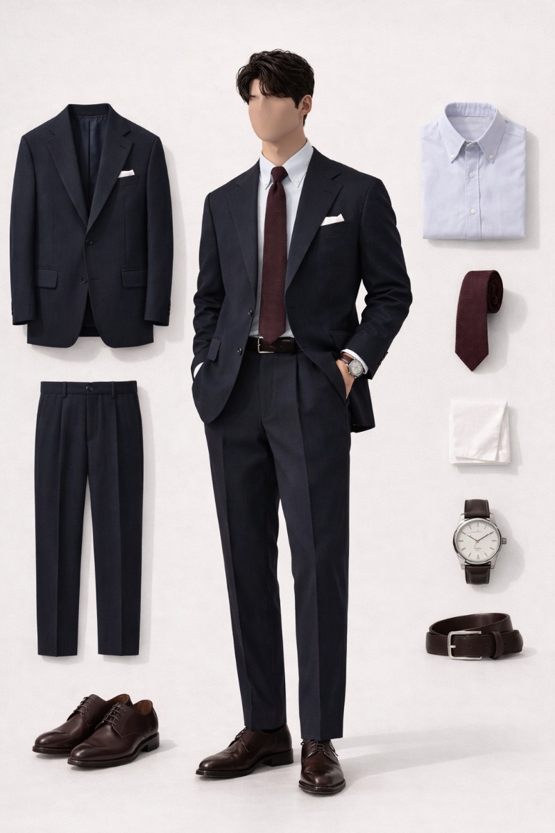 navy blue suit combinations 8