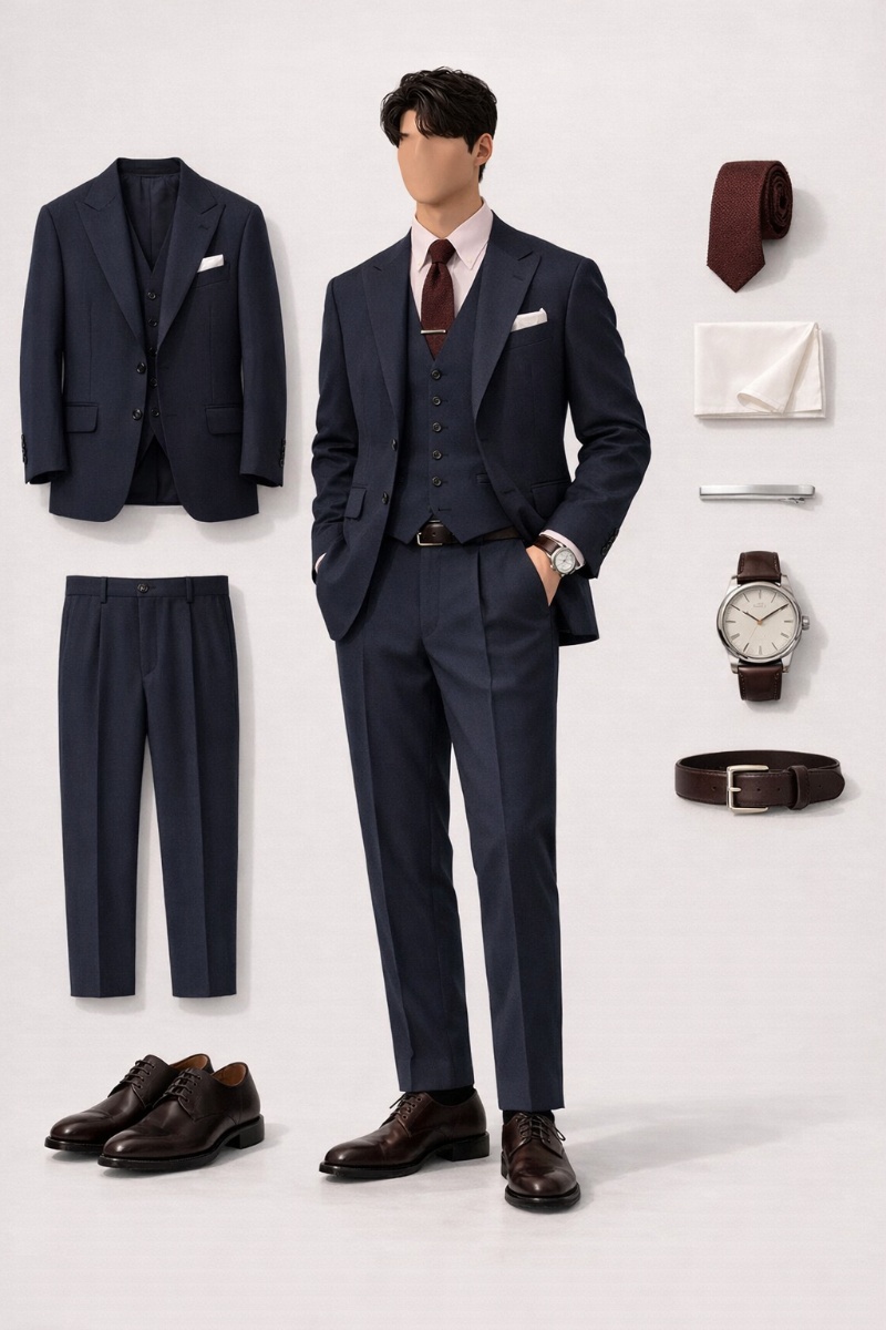 navy blue suit combinations 9