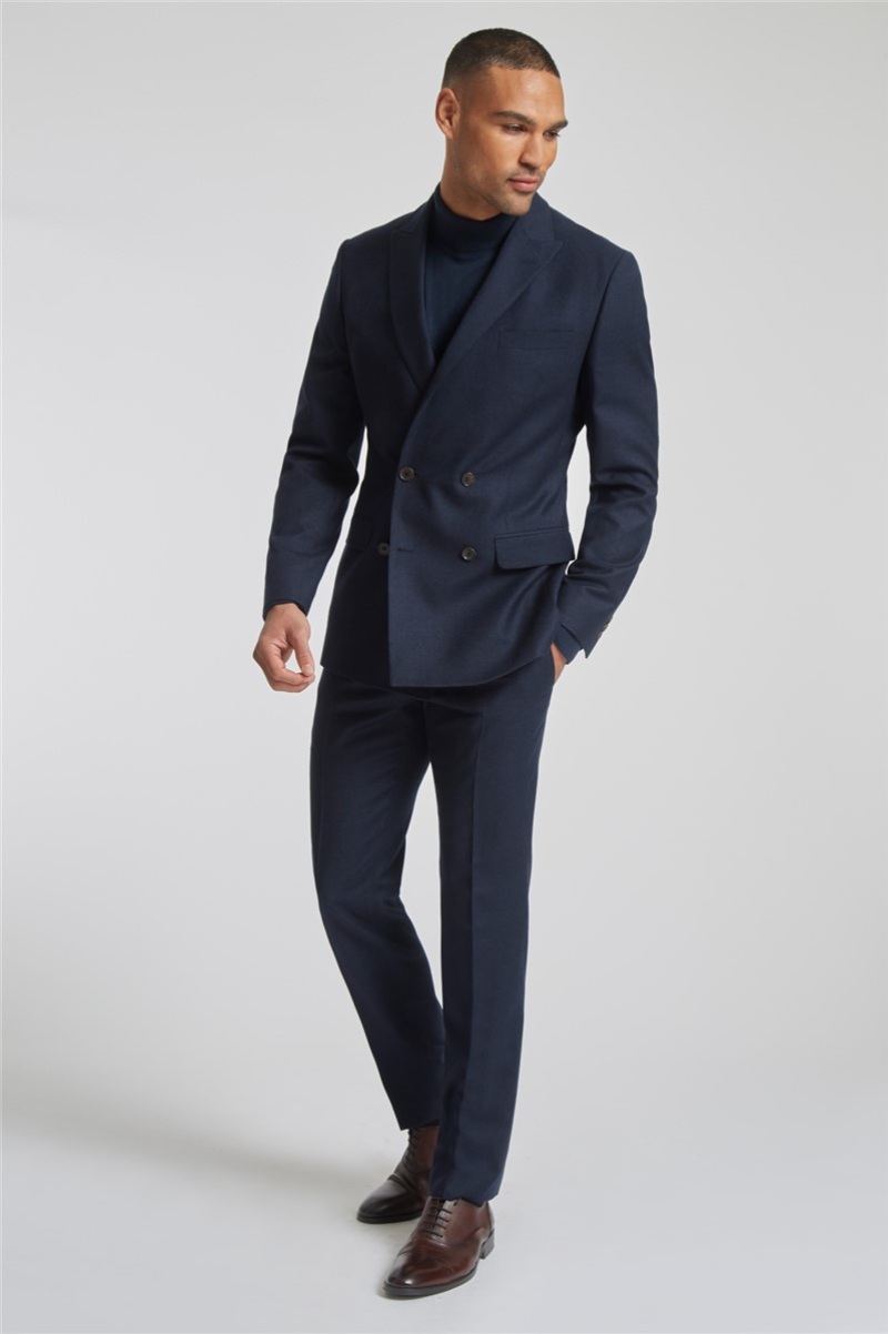 navy blue suit with black shirt 1a2