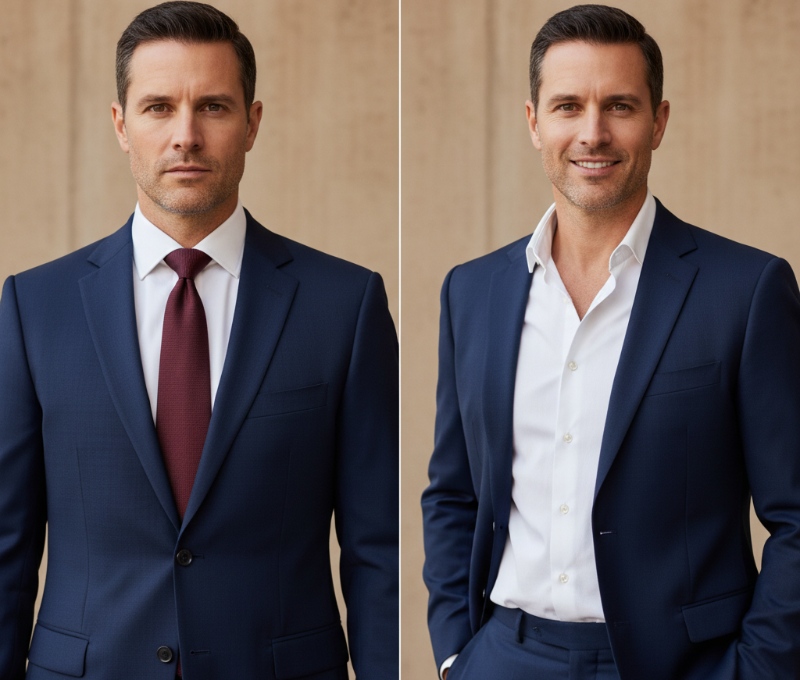 6 Easy Ways to Style the Navy Suit Gray Shirt Combinations 23 navy suit gray shirt 1a2