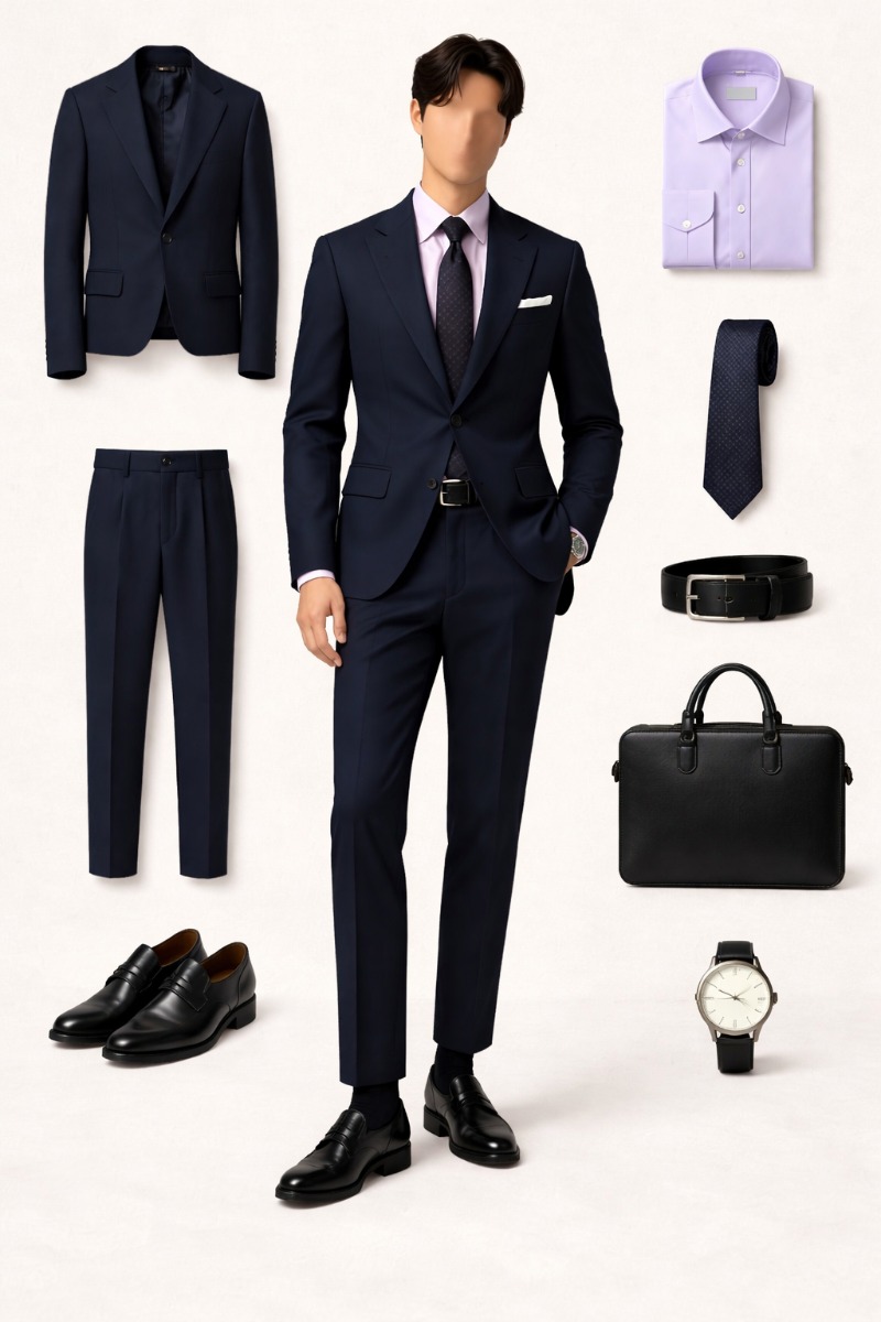 Navy Suit Lavender Shirt 21 navy suit lavender shirt 6