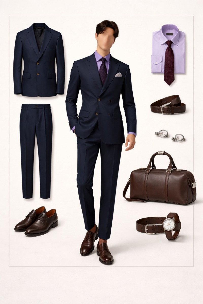 Navy Suit Lavender Shirt 22 navy suit lavender shirt 7