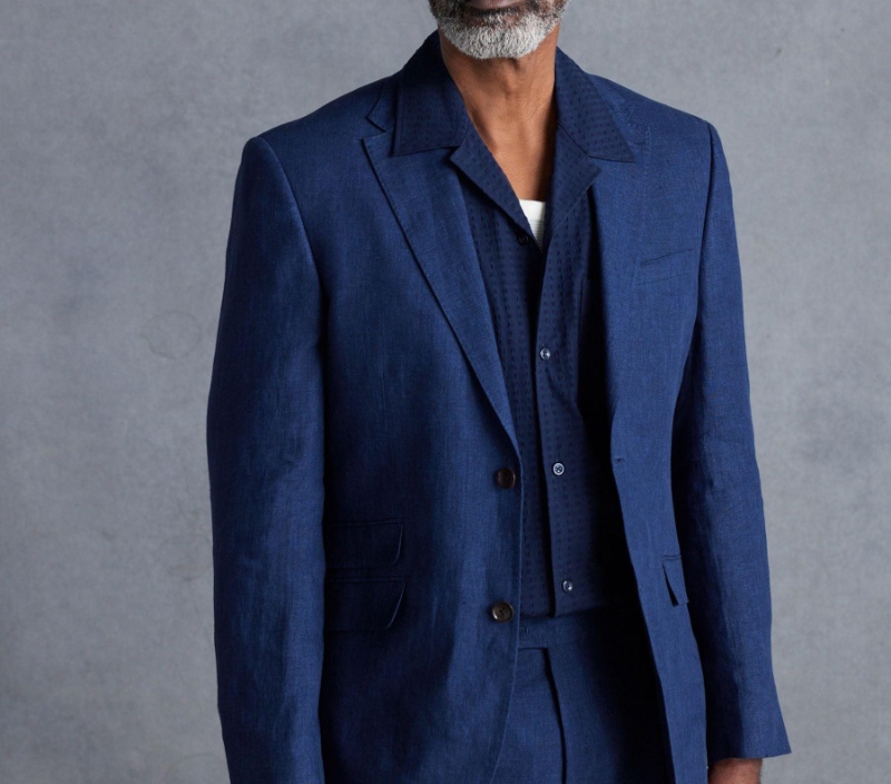 navy suit navy shirt 1