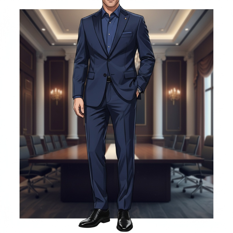 navy suit navy shirt 1a5