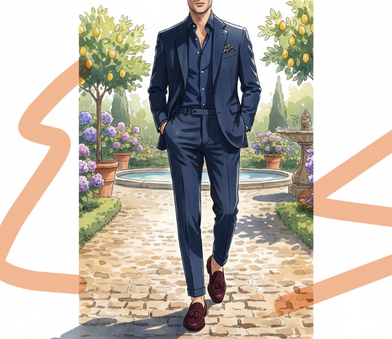 navy suit navy shirt 1a6.1