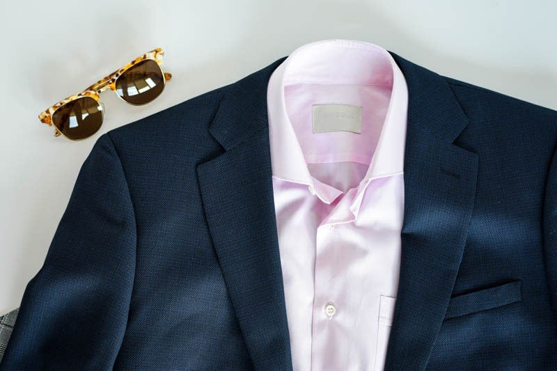 navy suit pink shirt 1