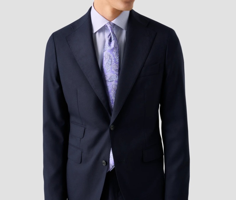 purple shirt navy blue suit 11