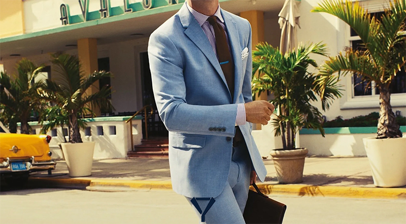 tie to wear with light blue suit 1