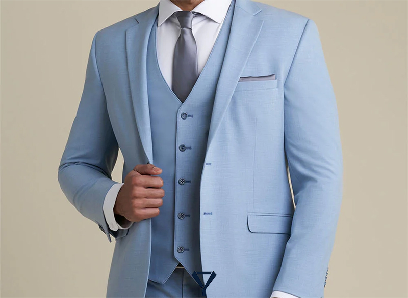 tie to wear with light blue suit 4