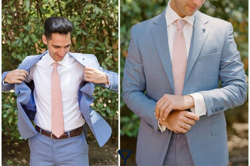 tie to wear with light blue suit 6