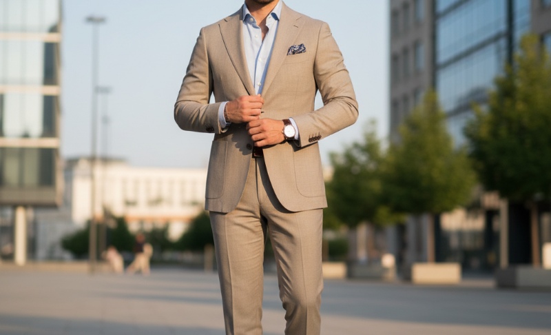 tie with beige suit 16