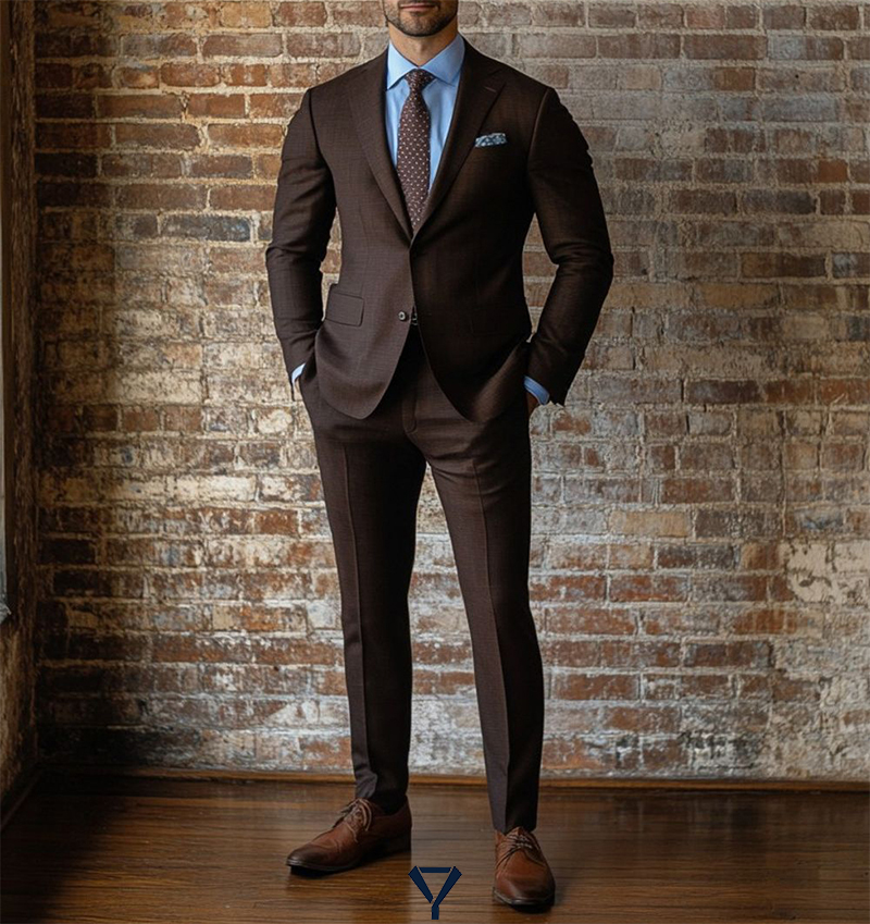 what color shirt for brown suit 6