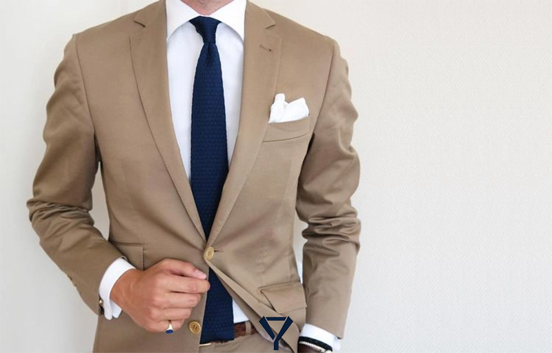 what color shirt to wear with a tan suit 13 1