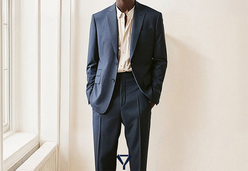 what color shirt to wear with blue suit a4