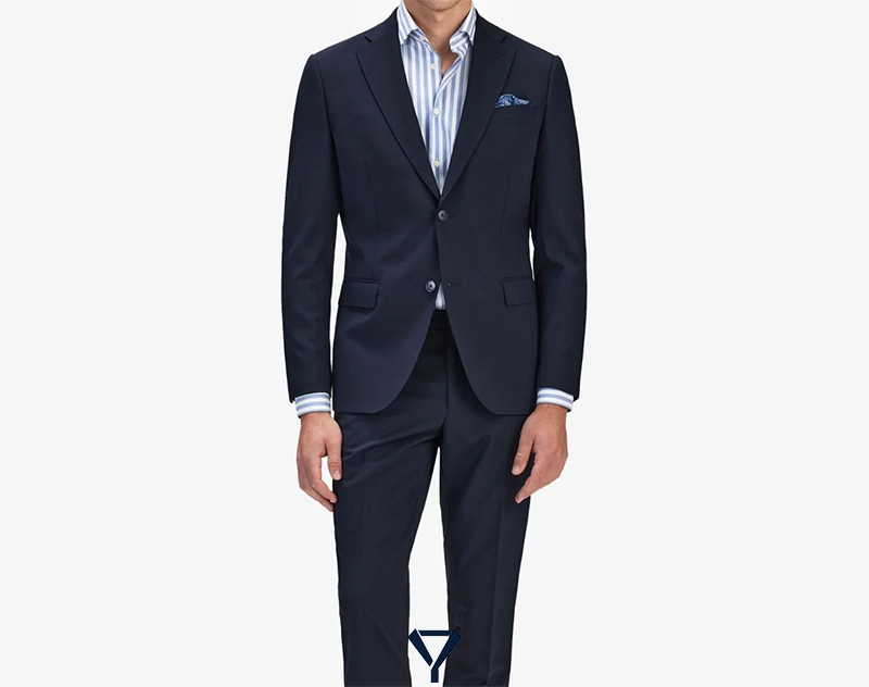 what color shirt to wear with blue suit a5