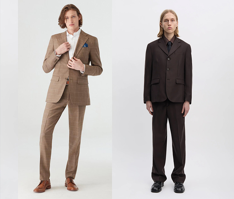 what color shirt to wear with brown suit 1f3