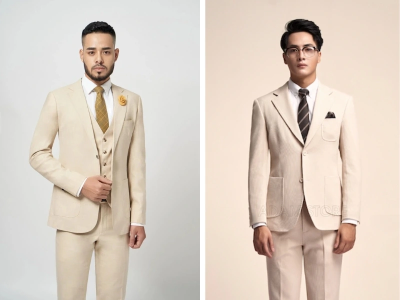 what color shirt with beige suit 17