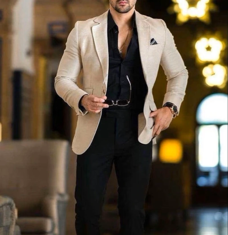 what color shirt with beige suit 5