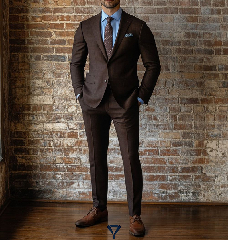 what color shoes to wear with brown suit 12