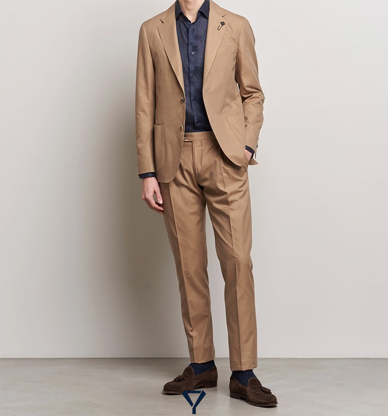 what color shoes to wear with brown suit 7