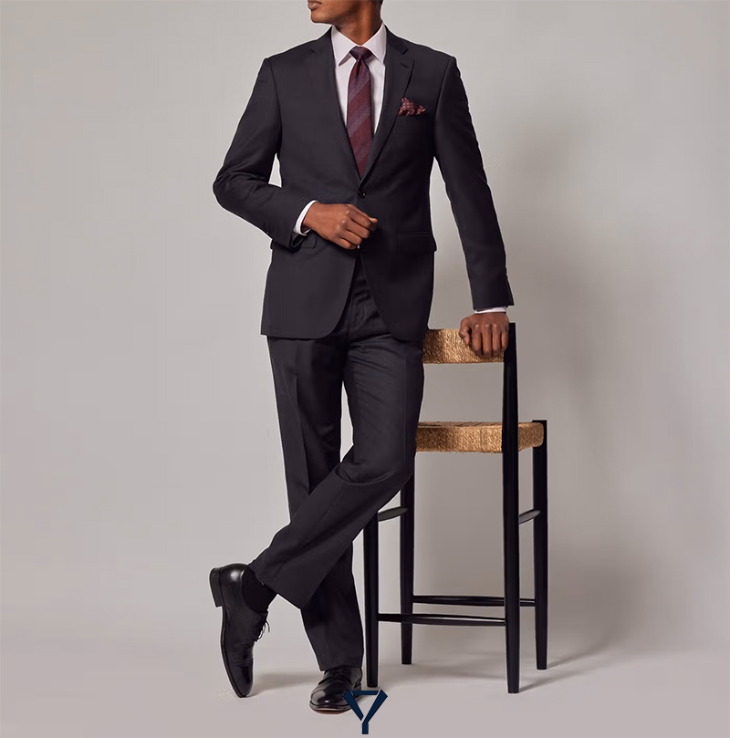 what color shoes to wear with charcoal suit 4